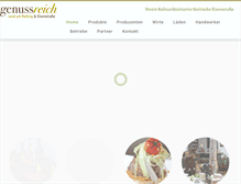 Tablet Screenshot of genussreich.at